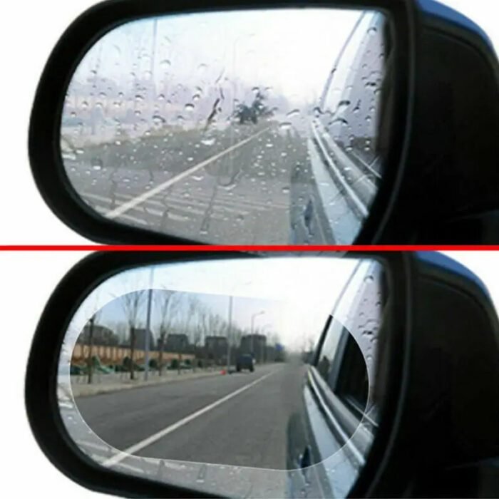 2pcs Rainproof Car Rearview Mirror Sticker Protective Film Rain Shield - Image 5