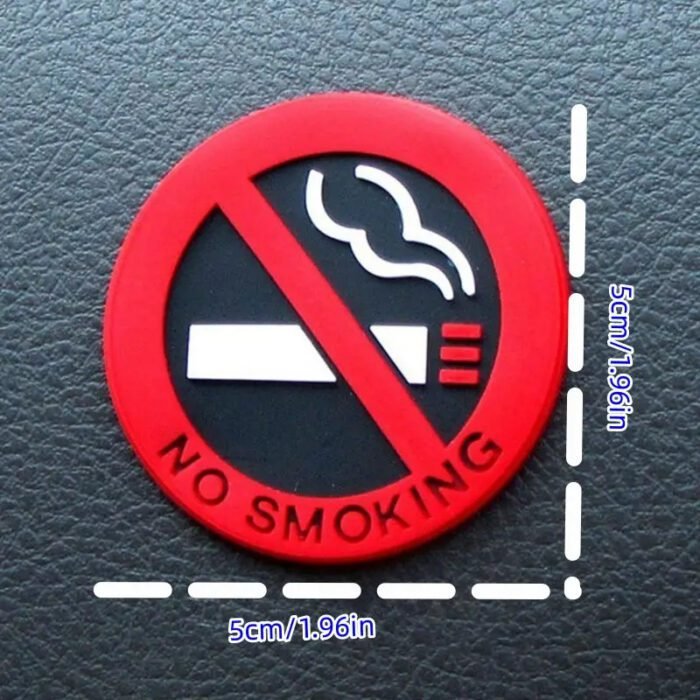 No Smoking Car Stickers Styling Round Red Sign Vinyl Sticker For Auto Motorcycle Home Wall Outdoor Car Accessories - Image 8